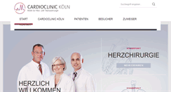 Desktop Screenshot of cardioclinickoeln.de