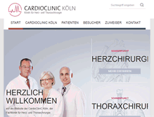 Tablet Screenshot of cardioclinickoeln.de